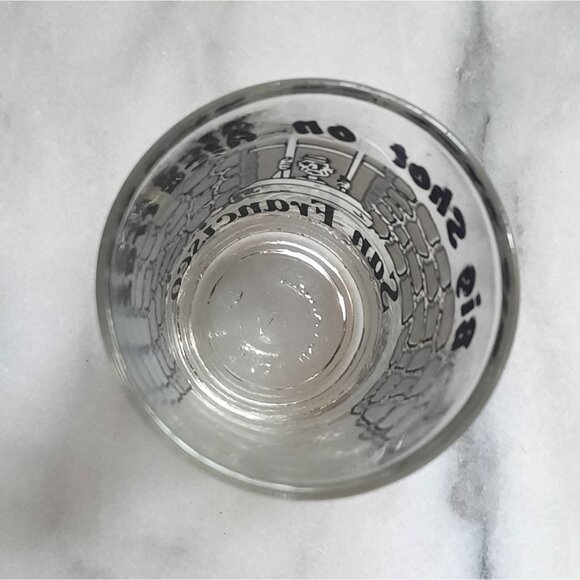 Vintage Shot Glass Big Shot on Alcatraz San Francisco Cartoon Tourism Barware 19 - Picture 6 of 7
